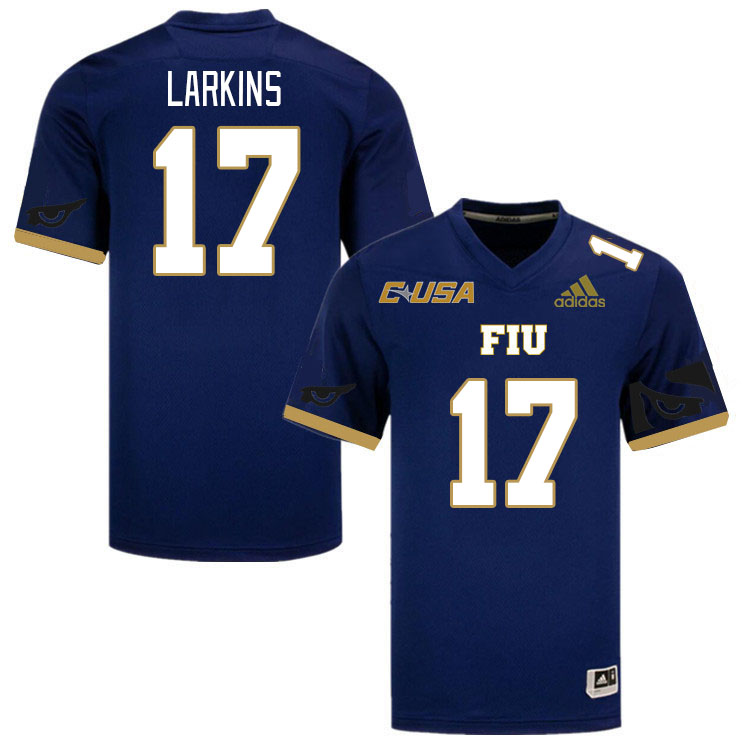 Men-Youth #17 Claude Larkins Florida International Panthers College Football Jerseys Stitched Sale-N